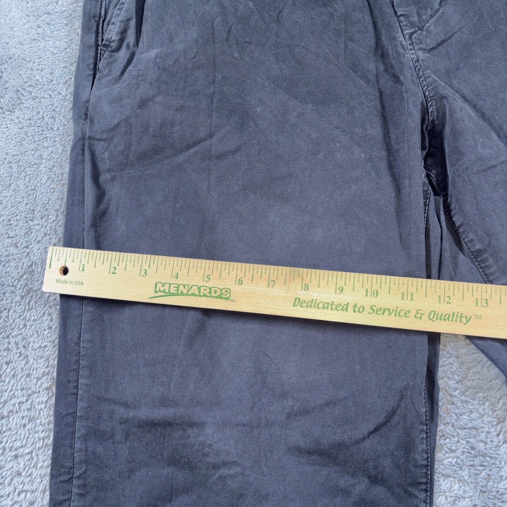 American Eagle Flex Mens Dk Gray Stretch Chino Flat Front Pants Sz 36x34 - Picture 6 of 13